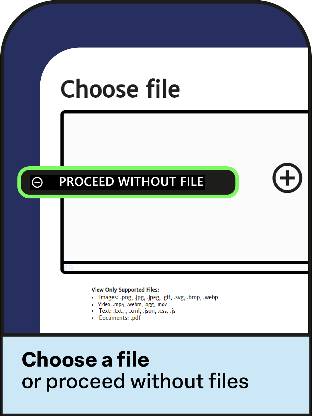 OONOO file transfer interface screenshot showing secure upload process